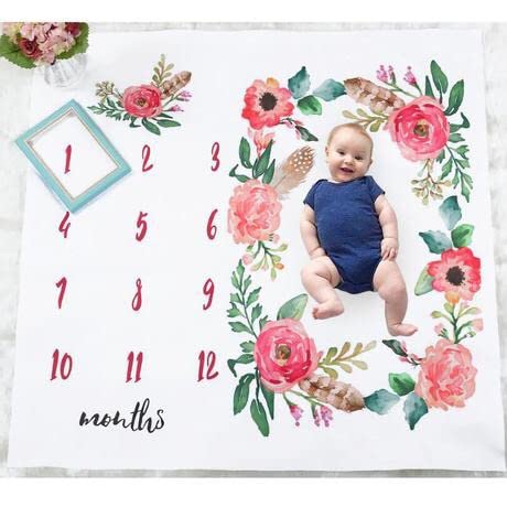 BabyMoon Newborn Photography Bedsheet Prop for Baby Photoshoot Costume (Rose)