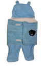 naughty baby Soft Hooded Blanket for Newborns  Lightweight & Fluffy, Gentle on Babys Skin  Protects from Wind, Dust & Cold  