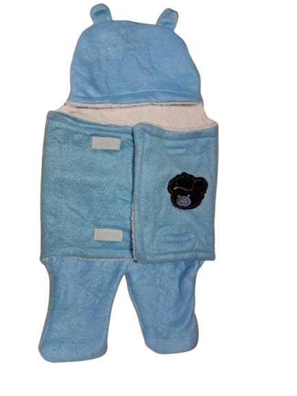 naughty baby Soft Hooded Blanket for Newborns  Lightweight & Fluffy, Gentle on Babys Skin  Protects from Wind, Dust & Cold  