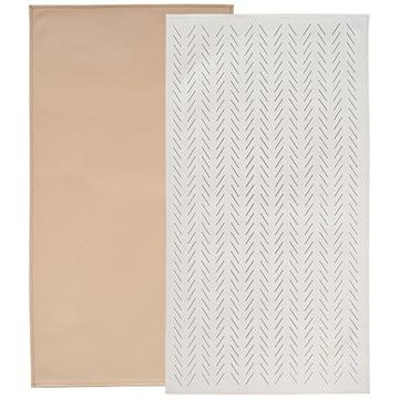 Owlowla Baby Diaper Changing Pad Portable Changing Mat Travel Changing Pad Liner For Baby And Small Toddler(Beige&Herringbone)