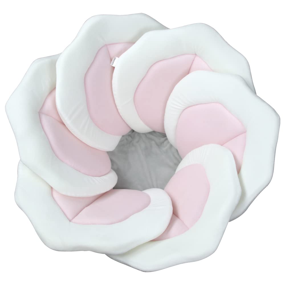 TOFOAN Baby Bath Pad for Infants & Newborns - Soft Petal Shape Bathtub & Sink Support Mat, Plush Washable Baby Bath Cushion, Saf