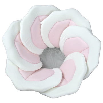 TOFOAN Baby Bath Pad for Infants & Newborns - Soft Petal Shape Bathtub & Sink Support Mat, Plush Washable Baby Bath Cushion, Saf