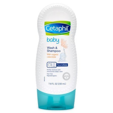 Cetaphil Baby Wash And Shampoo With Organic Calendula, 7.8 Ounce (Pack Of 4)