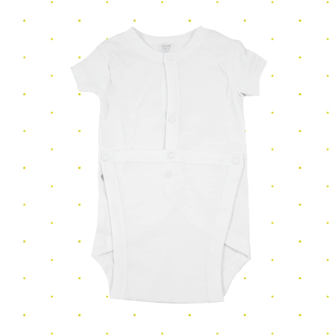 Spasilk 2 Pack Wrap Bodysuit, White, Newborn