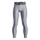 Under Armour boys HeatGear Armour Leggings , Steel (035)/Black , Youth XLarge