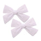 Vintage Velvet Bow Hair Clips for Baby Girl Kids Women Fall Velvet Christmas Hair Bows Barrettes Accessories (2 pcs White)