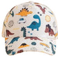 Off White Toddler Baseball Hat Baby Cap Sun Hat With Printed Dinosaur Motif For Kids, Toddler, Girls And Boys (35 Years)