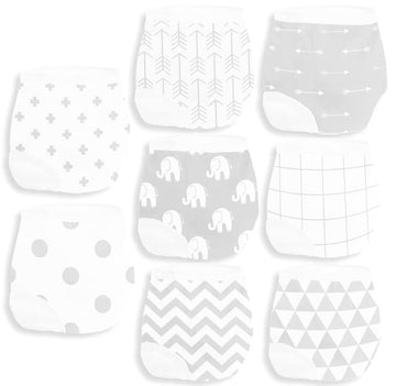 Baebae Goods Potty Training Underwear For Boys And Girls 8 Piece, Absorbent Cotton Baby Toddler Training Pants For 4T, Unisex Un