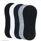 Mausam Collection Unisex Mercerised Cotton No Show Silicone System Loafer Anti Slip Socks Combo Of 6 Pair (Free Size)