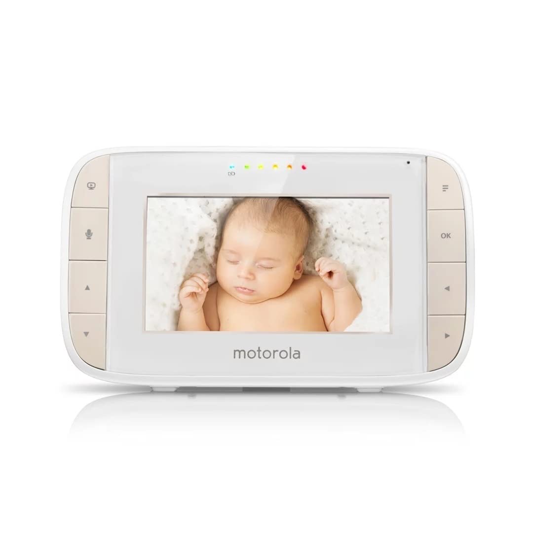 Motorola Mbp44 Digital Audio & Video Baby Monitor 4.3In Color Screen, Remote Pan Tilt Zoom, Two-Way Communication, Temperature D