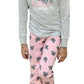 Kids Nightwear, Comfortable Sleepwear (EGray and Pink(Lazy Sunday), 67 Years(122/128))