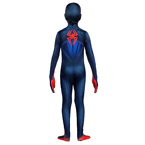 Marvel Miles Morales: Spider-Man Official Youth Deluxe Zentai Costume - Stretch Spandex With Hidden Zippers, Wrist Slits (Xs) Mu