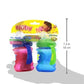 Nuby Plastic 2-Pack Tow-Handle No-Spill Super Spout Grip N' Sip Cup, 8Oz, Blue And Green