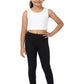 Dressably Girls Cotton Stretch Leggings | Soft Ankle Length Leggings with Elastic Waist | Comfortable Everyday Wear for School, 