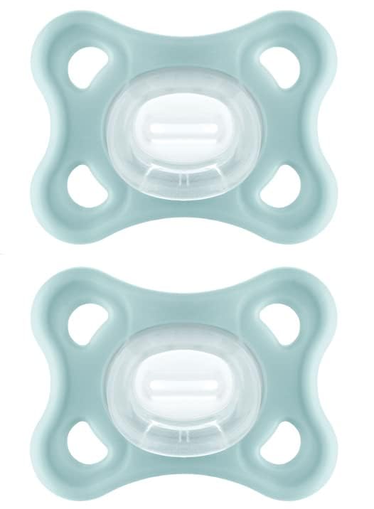 Mam Comfort Pacifiers, Newborn Pacifiers (2 Pack) Mam Pacifiers 3-12 Months, Best Pacifier For Breastfed Babies, Unisex Silicone