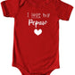 I Love My Pepaw Color Infant Bodysuit, Baby Shower Newborn Gift, Pregnancy Reveal Onesie Present, Valentine'S Or Father'S Day (6