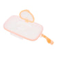 Mikinona Portable Hanging Wet Tissue Box for Babies Heart-Shaped Wipes Case Travel-Friendly Design for Outdoor Use