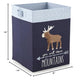 Levtex Baby - Trail Mix Nursery Hamper - Rectangular Fabric Hamper - Moose - Blue, Navy And Brown - Nursery Accessories - Size:
