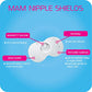 Mam Breastfeeding Nipple Shields With Sterilizing Storage Case, Nipple Shields For Nursing Newborn, Size 2 Regular 23Mm, 2-Count