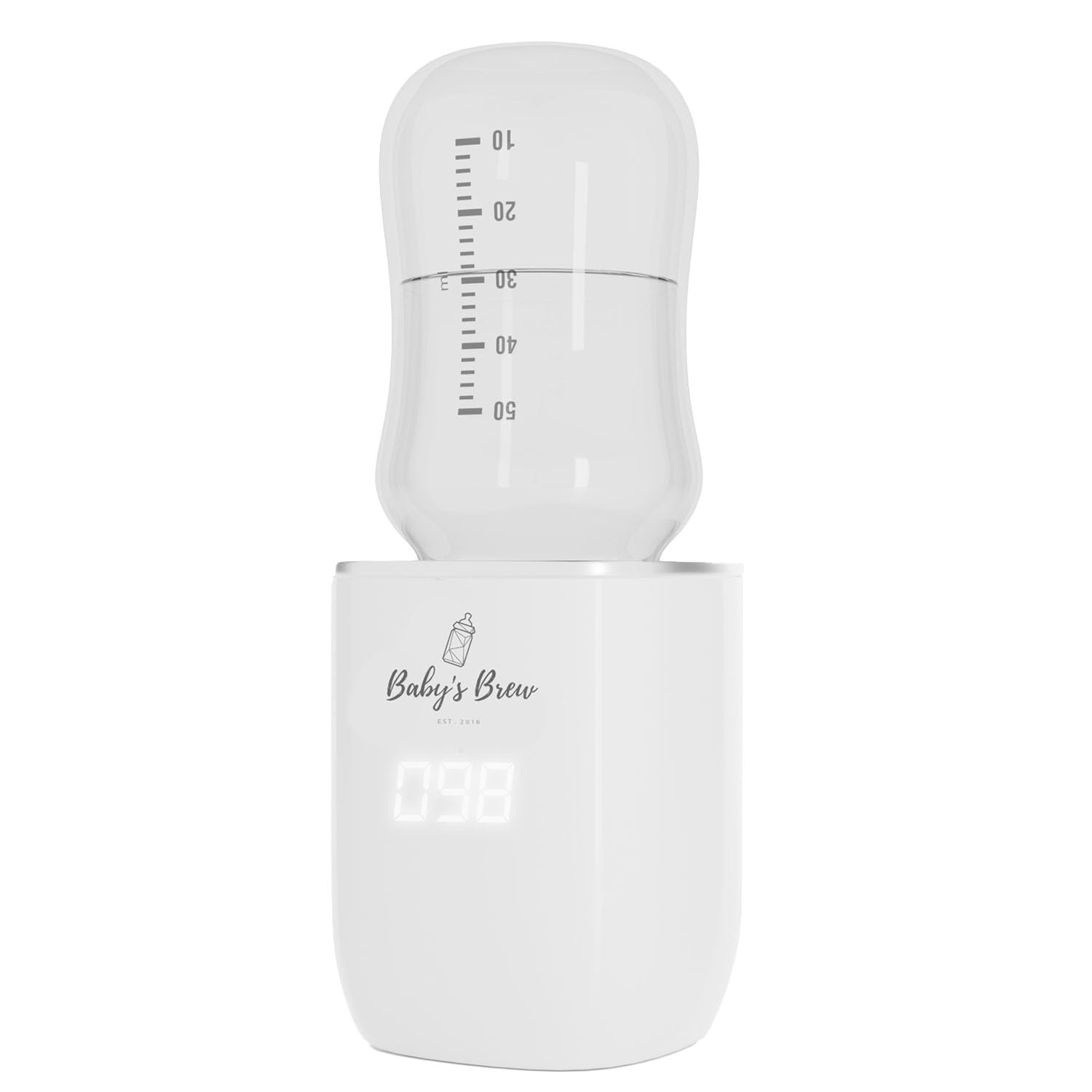 Babys Brew Portable Bottle Warmer Pro - Milk Warmers for Breastmilk or Formula, Leak-Proof Design, Travel-Friendly, Cordless, B