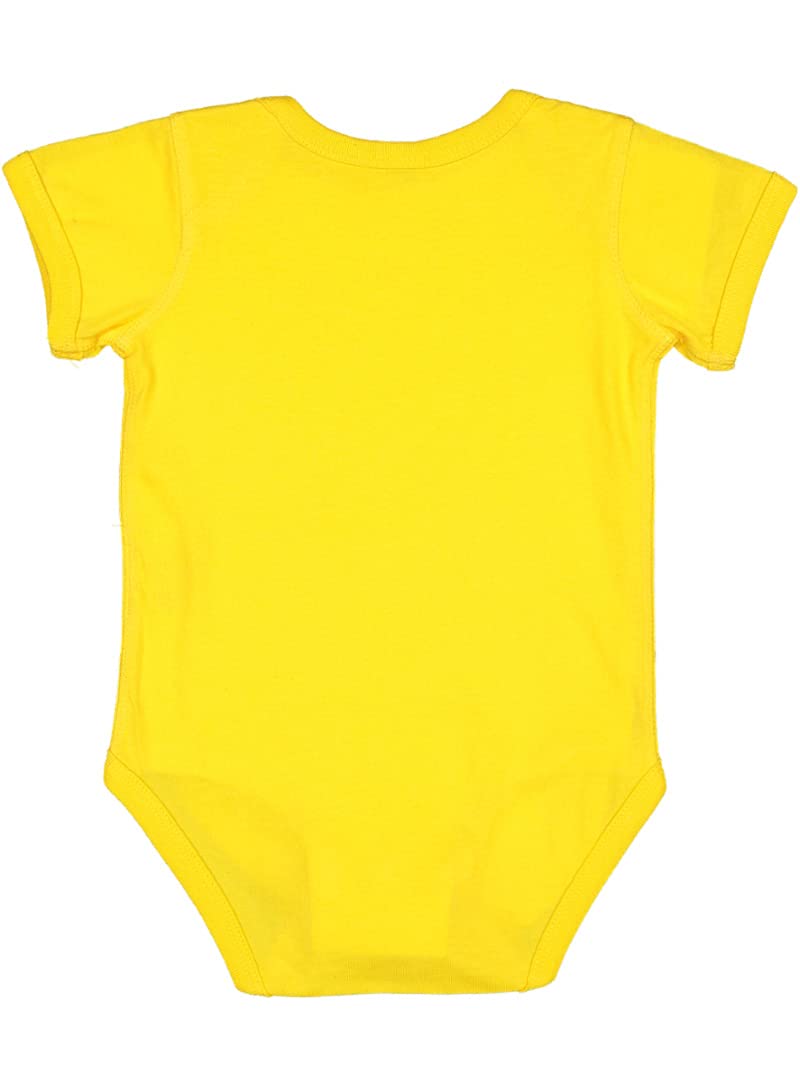 Rabbit Skins Baby Soft Fine Jersey Short Sleeve Bodysuit (4424) Yellow, 18 Months