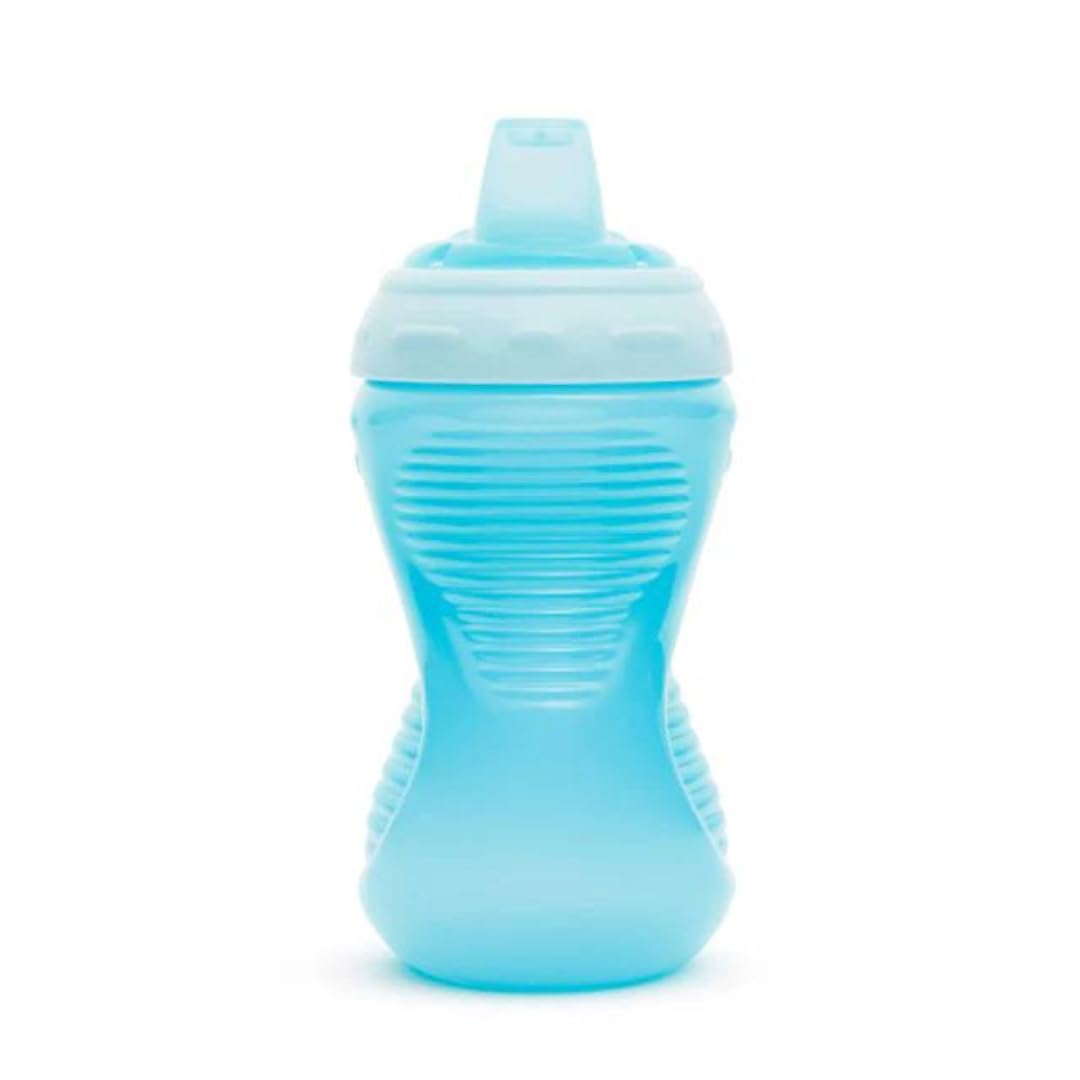Munchkin Sippy Cups, 10oz Mighty Grip Spill Proof Toddler Cups for 6+Month EZ to Hold Contoured Design Soft Silicone Spout, Top 