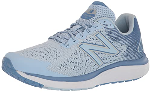 New Balance Womens Fresh Foam 680 V7 Running Shoe, Uv Glostar Glolemon Haze, 5 Wide