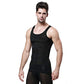 Wearslim Nylon MenS Casual Style Slimming Body Shaper Vest Shirt Abs Abdomen Slim Stretchable Tummy Tucker Vest (Black)2Xl