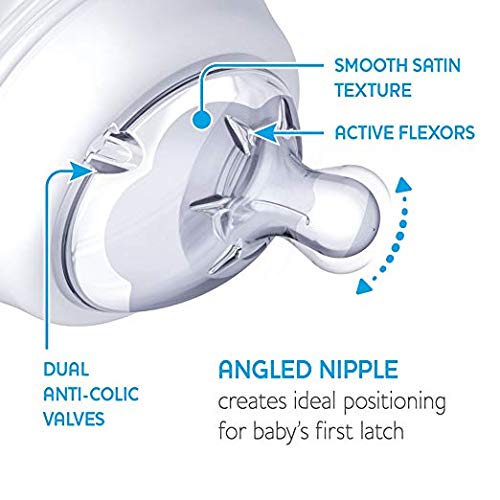 Chicco Naturalfit Glass 2 Pack Slow Flow With Bonus Silicone Sleeve, 9 Ounce, 0 Months Plus