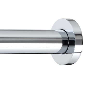 Ivilon Shower Curtain Rod - Flat End Cap Spring Tension Rods For Windows Or Shower, 36 To 54 Chrome