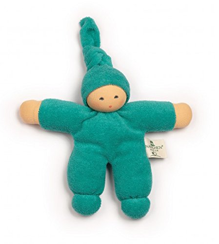 Nanchen Small Organic Cotton Doll - Pimpel-Orange Red