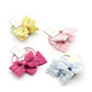 8Pcs 1.6 Inches Baby Girls Hair Bows Ties Mini Boutique Elastic Hair Rubber Ribbon Hair Band Accessories For Kids Toddlers Infan