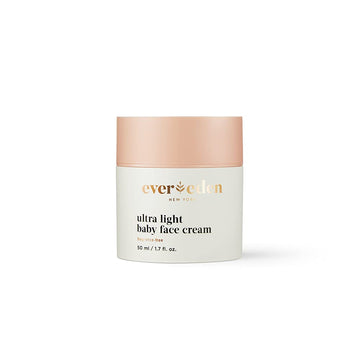 Evereden Ultra Light Baby Face Cream, 1.7 Oz | Clean And Natural Baby Care | Non-Toxic And Fragrance Free Baby Moisturizer | Pla
