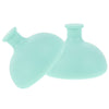 Healifty 2Pcs Silicone Palm Chest Percussion Cup Chest Physical Therapy Cup Pressure Drum Massage Treatment For Expectoration