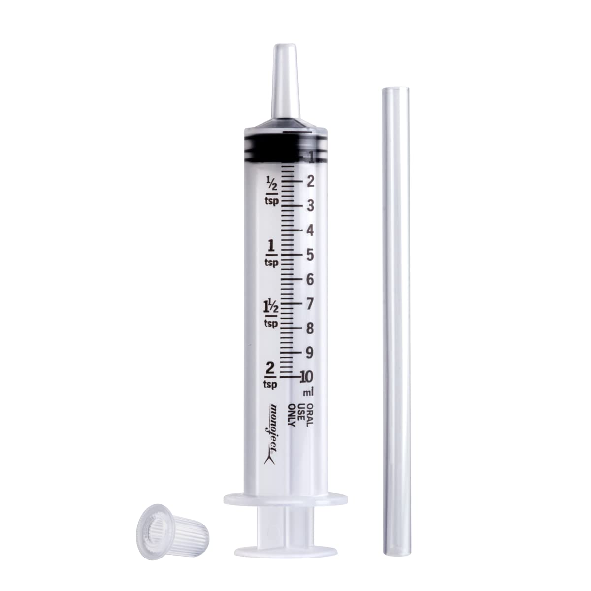 Acu-Life Kids & Baby Oral Dosage Syringe & Dispenser, Transparent, Easy To Use And Reusable, 2 Tsp (10 Ml) Capacity, Bpa Free