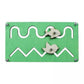 ATORSE 2Xdiy Busy Board Track and Slide Sensory Toy for Boys Girls Birthday Gift Baby Green