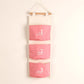CALANDIS 3 Pocket Hanging Closet Organizer Closet Door Toy Key Diaper Storage Pink | Closet Organizers | Home Organization | Hou