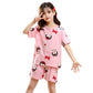 RKEVENT FASHION HUB Girls Sets Childrens Pajamas Girls PyjamasTeens Pajamas Teenager Sleepwear Strawberry Printed Nylon Homewea