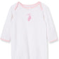 Little Me Babygirls Newborn Prima Ballerina Gown and Hat, White/Pink, 03 Months