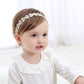 Syga Baby GirlS Bow Design Headband Soft & Stretchable Fabric Hairband For Infants, Toddlers, Little Princesses (03 Years Crea