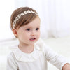 Syga Baby GirlS Bow Design Headband Soft & Stretchable Fabric Hairband For Infants, Toddlers, Little Princesses (03 Years Crea
