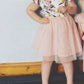 Toddler Baby Girls Tutu Dress Ruffle Sleeveless Floral Princess Dress Summer Clothes Outfits (Pink-Daffodil, 1-2T)