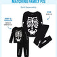 The Children'S Place Unisex Baby And Toddler Halloween Snug Fit Cotton One Piece Zip Up Pajama Set, Glow Skeleton, 12-18 Months