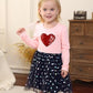 Toddler Tutu Dress Girls Baby Pink Sequin Heart Love Flower Tulle Long Sleeve Party Girl Valentines Day Dresses 18 24 Months