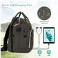 Derjunstar Diaper Bag Backpack,Baby Diaper Bags, Mothers Day Gifts, Multifunctional Travel Diaper Waterproof Backpack For Baby B