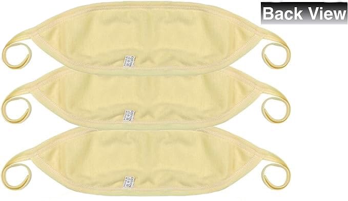 Tobeinstyle Babies 3-Pack Soft Cotton Baby Binder Belly Button Protector - Yellow - One Size
