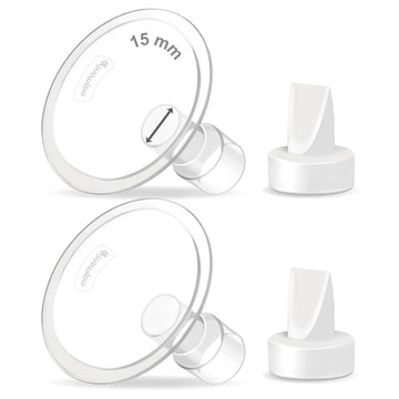 Maymom Pump Valve & MyFit 15mm Shield Compatible with Lansinoh Breast Pump Signature Pro/Smartpump/Manual Breast Pump. Replace L