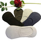 Sting Bee Unisex Cotton Invisible No Show Loafer Socks With Anti Slip Silicon Grip Pack Of 4 Free Size