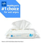 Medline Simply Water Baby Wipes, 99% Water Solution Wipes, 100% Plant-Based Bamboo Fiber Cloth, 60 Count (Pack Of 12)