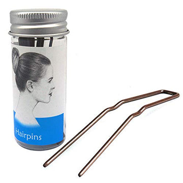 Hairpins For Bun Rocst Bobby Pins Clips For Ballet Woman Girl Hairdressing Salon (2 Inch, Brown12Pcs) (Brown, 3 Inch (Pack Of 24